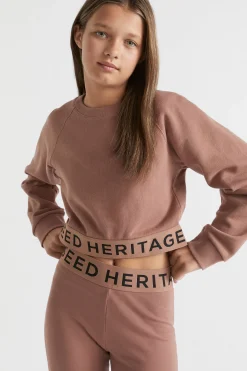 Seed Heritage Knitwear & Sweaters-Core Logo Hem Sweat Cocoa