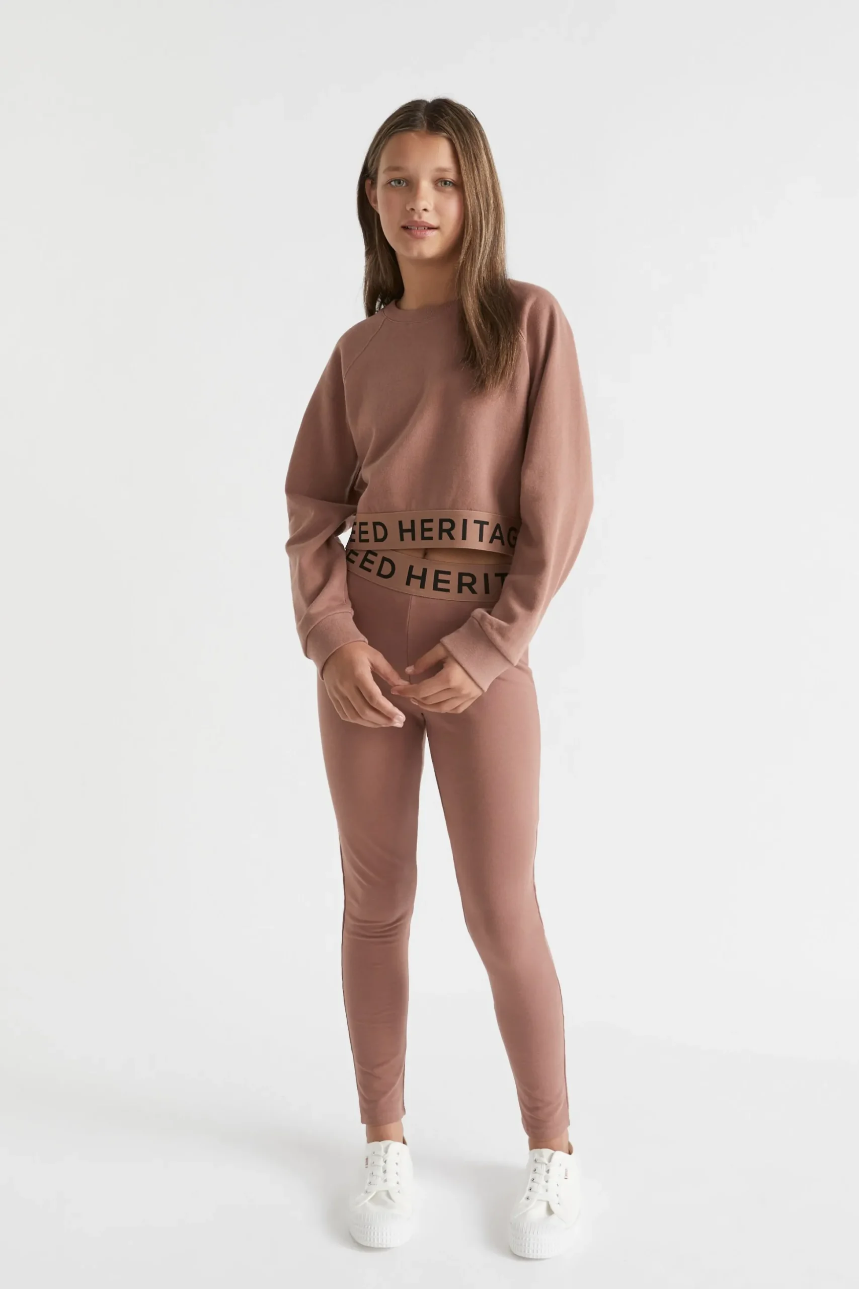 Seed Heritage Knitwear & Sweaters-Core Logo Hem Sweat Cocoa