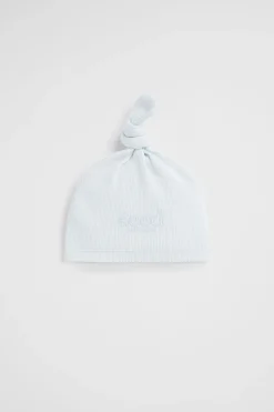 Seed Heritage Beanies-Core Logo Knot Hat Ice Blue