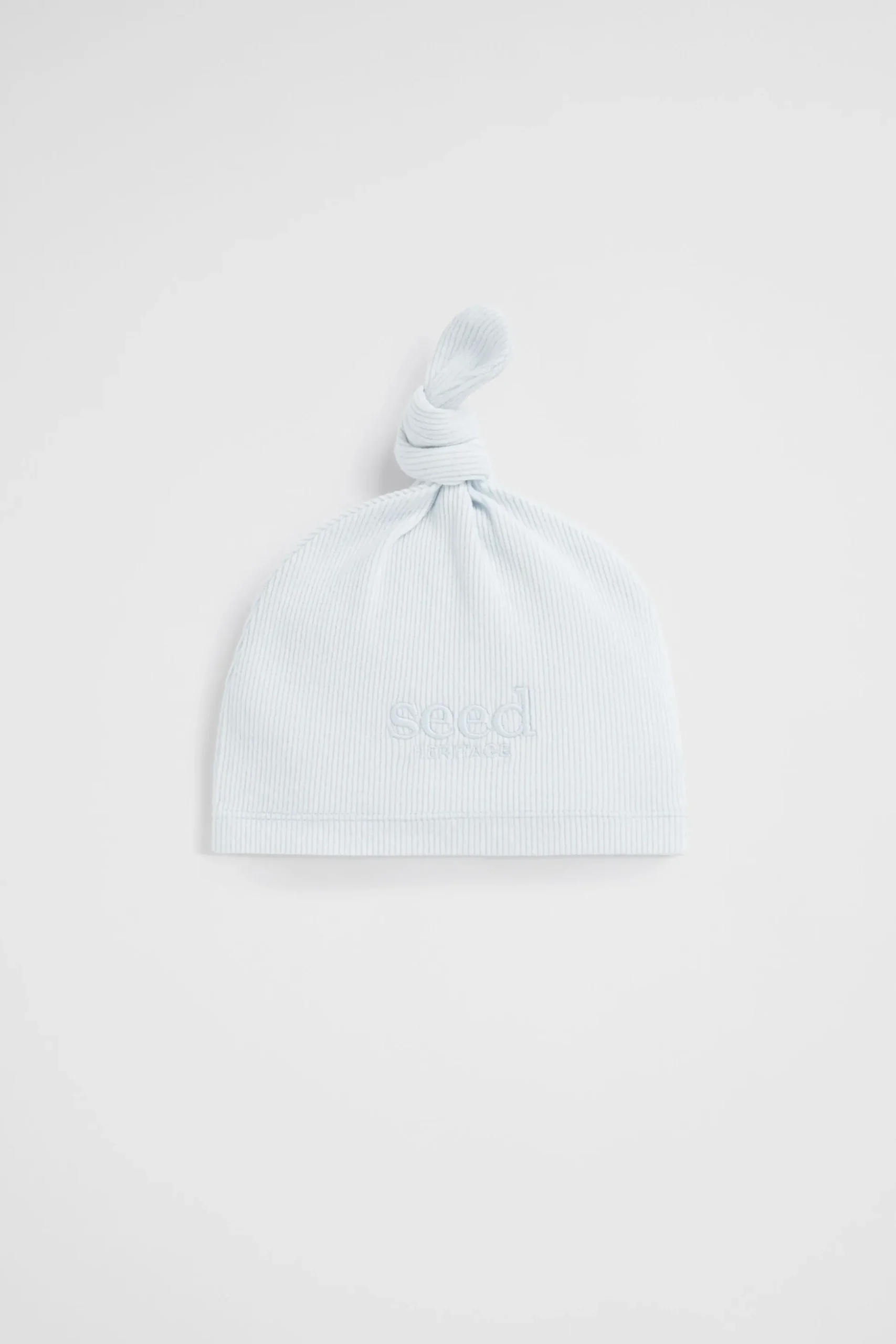 Seed Heritage Beanies-Core Logo Knot Hat Ice Blue