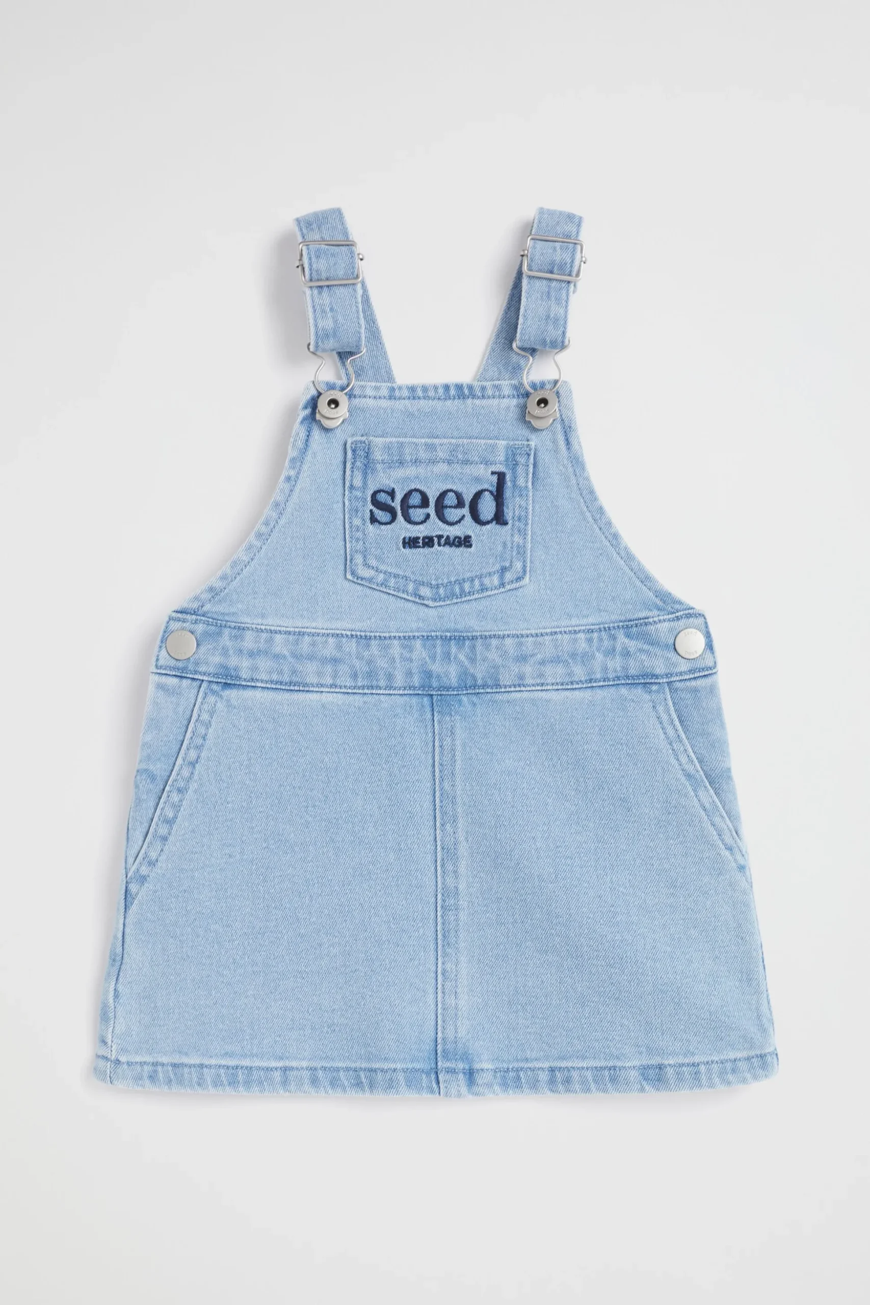 Seed Heritage Denim & Jeans-Core Logo Pinafore Classic Wash
