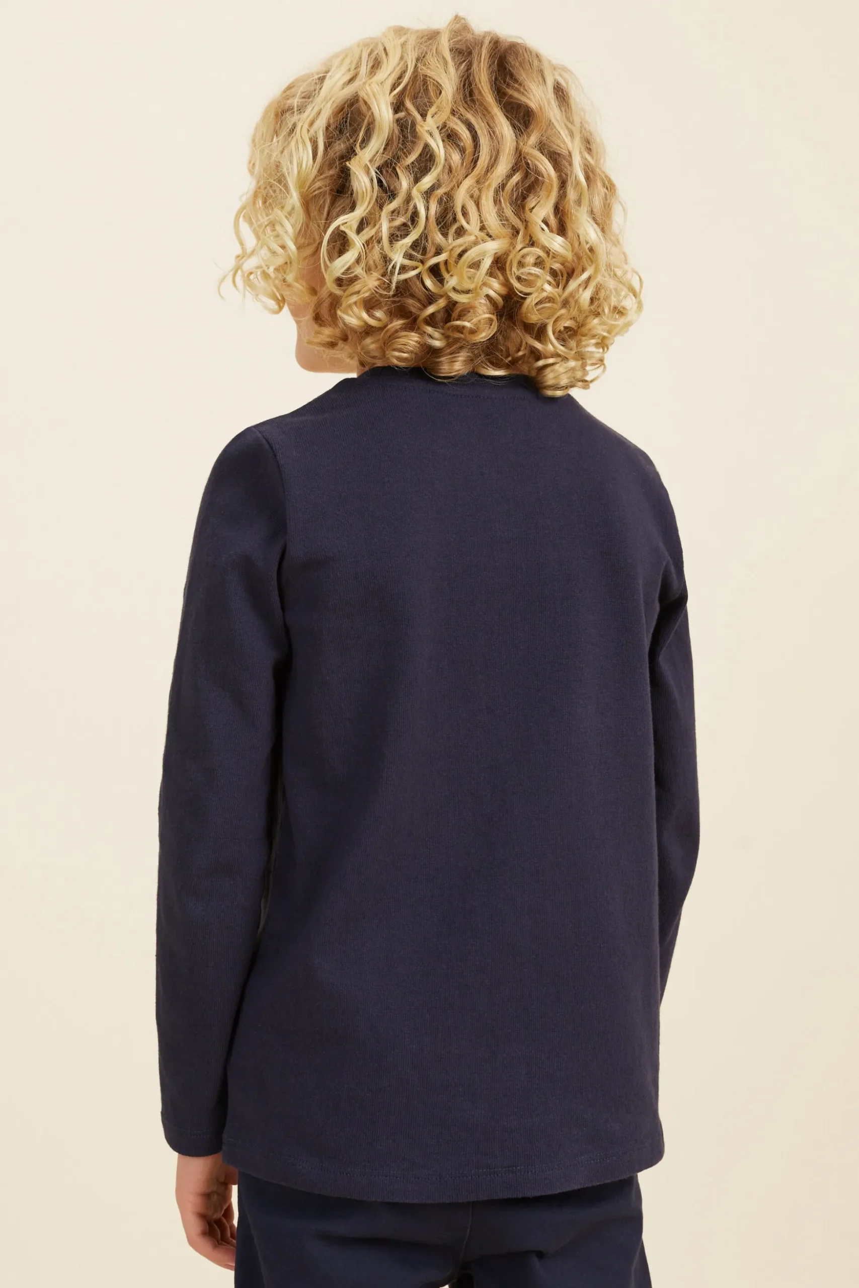 Seed Heritage T-Shirts & Tops-Core Logo Rugby Tee Midnight Blue