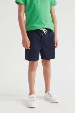 Seed Heritage Shorts-Core Logo Short Midnight Blue