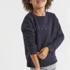 Seed Heritage Knitwear & Sweaters-Core Logo Sweat Midnight Blue