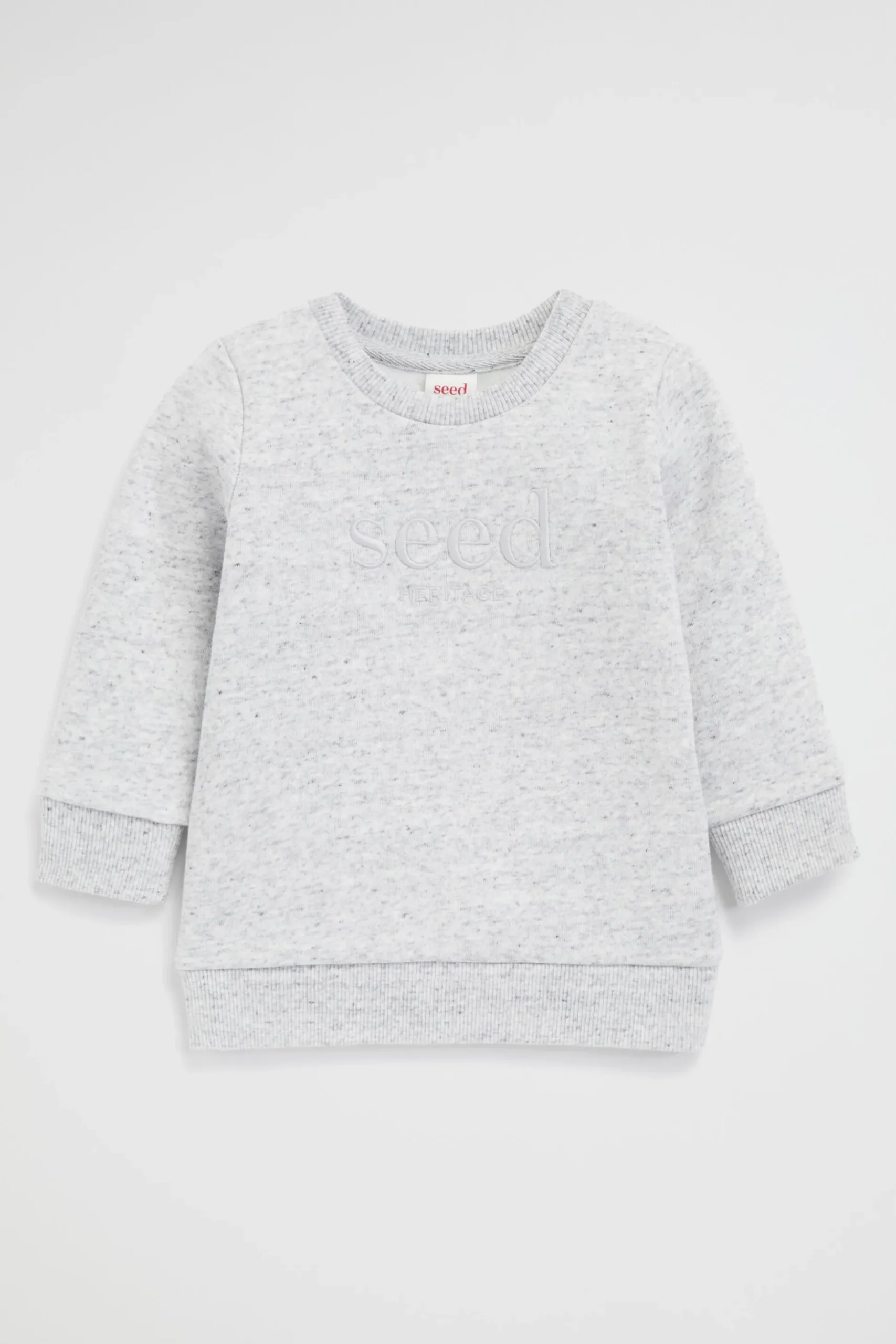 Seed Heritage Knitwear & Sweaters-Core Logo Sweat Cloudy Marle
