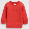 Seed Heritage Knitwear & Sweaters-Core Logo Sweat Super Red