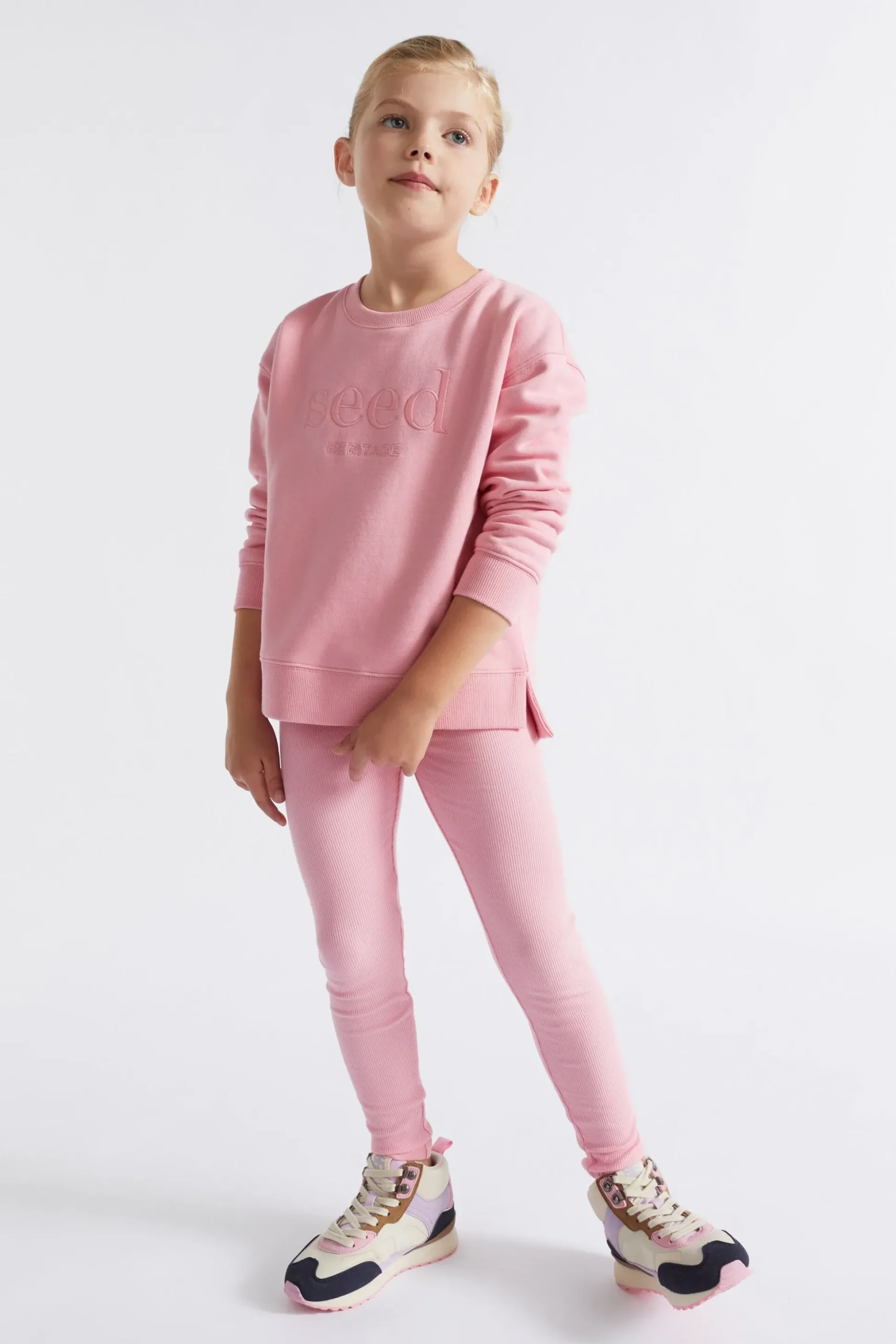 Seed Heritage Knitwear & Sweaters-Core Logo Sweat Camelia