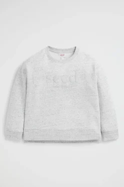 Seed Heritage Knitwear & Sweaters-Core Logo Sweat Cloudy Marle