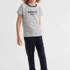 Seed Heritage T-Shirts & Tops-Core Logo Tee Blue Stripe