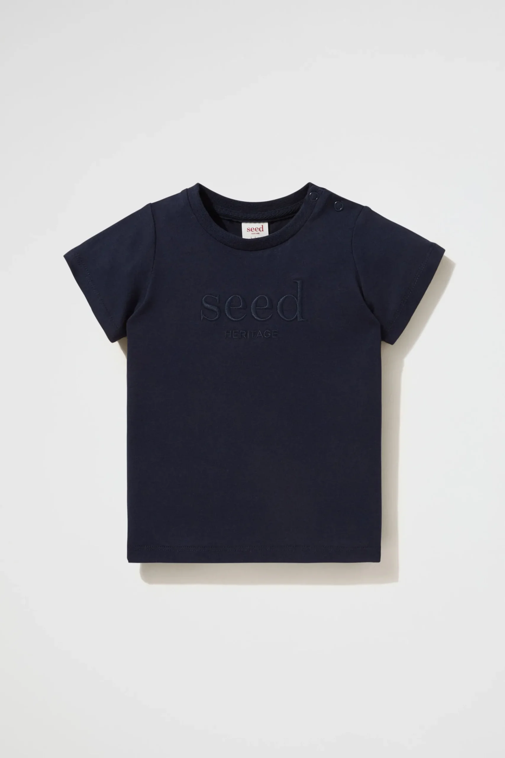 Seed Heritage T-Shirts & Tops-Core Logo Tee Midnight Blue
