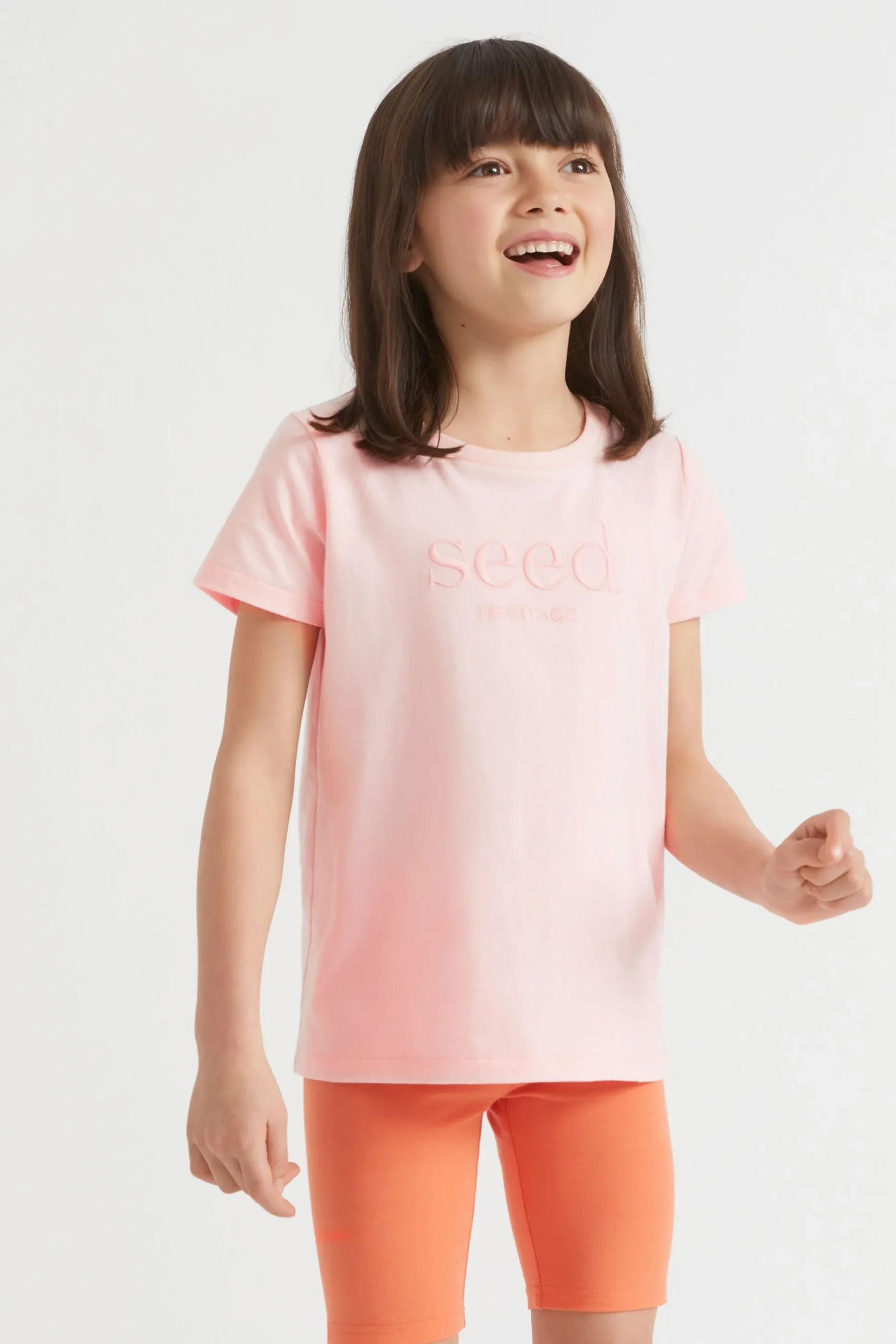 Seed Heritage T-Shirts & Tops-Core Logo Tee Dusty Rose