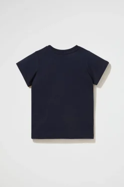 Seed Heritage T-Shirts & Tops-Core Logo Tee Midnight Blue