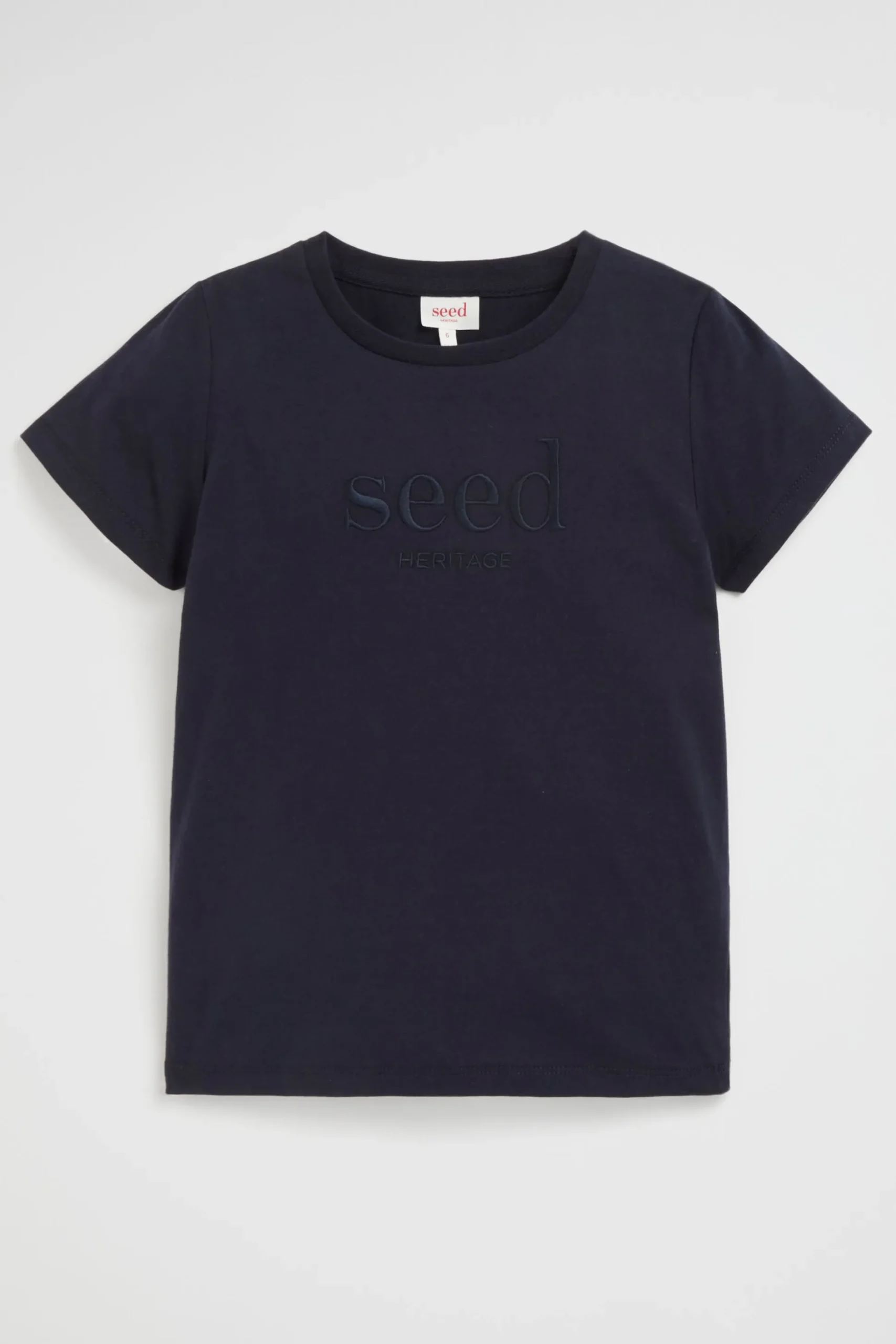 Seed Heritage T-Shirts & Tops-Core Logo Tee Midnight Blue