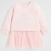 Seed Heritage Dresses-Core Logo Tutu Dress Dusty Rose