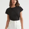 Seed Heritage T-Shirts & Tops-Core Neat Tee Black