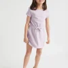 Seed Heritage Dresses-Core Pique Logo Dress Orchid
