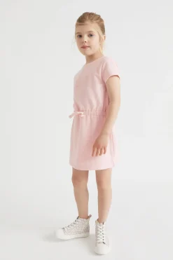 Seed Heritage Dresses-Core Pique Logo Dress Dusty Rose