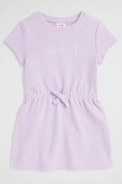 Seed Heritage Dresses-Core Pique Logo Dress Orchid