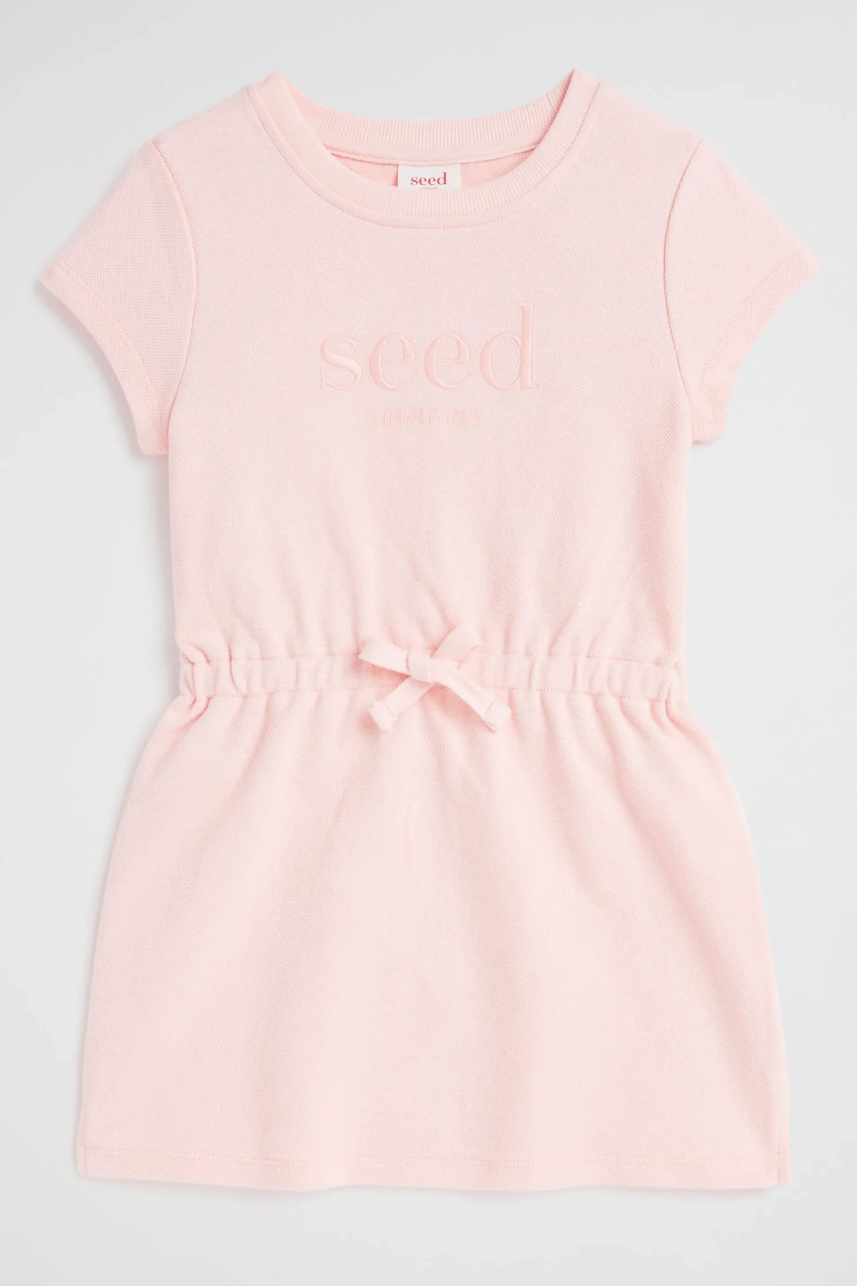 Seed Heritage Dresses-Core Pique Logo Dress Dusty Rose
