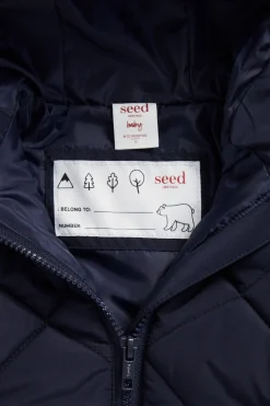 Seed Heritage Jackets & Vests-Core Puffer Jacket Midnight Blue