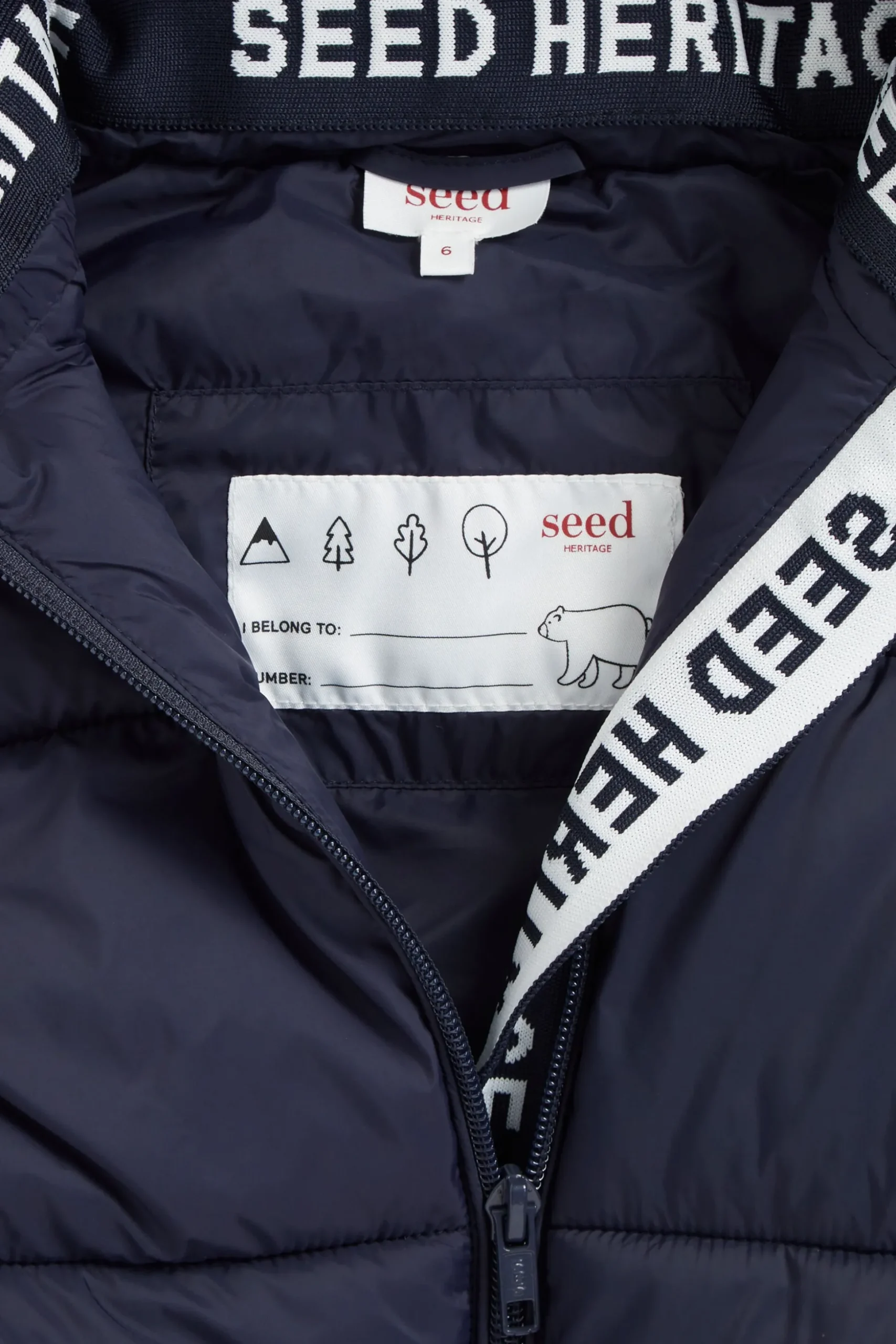Seed Heritage Jackets & Vests-Core Puffer Vest Midnight Blue