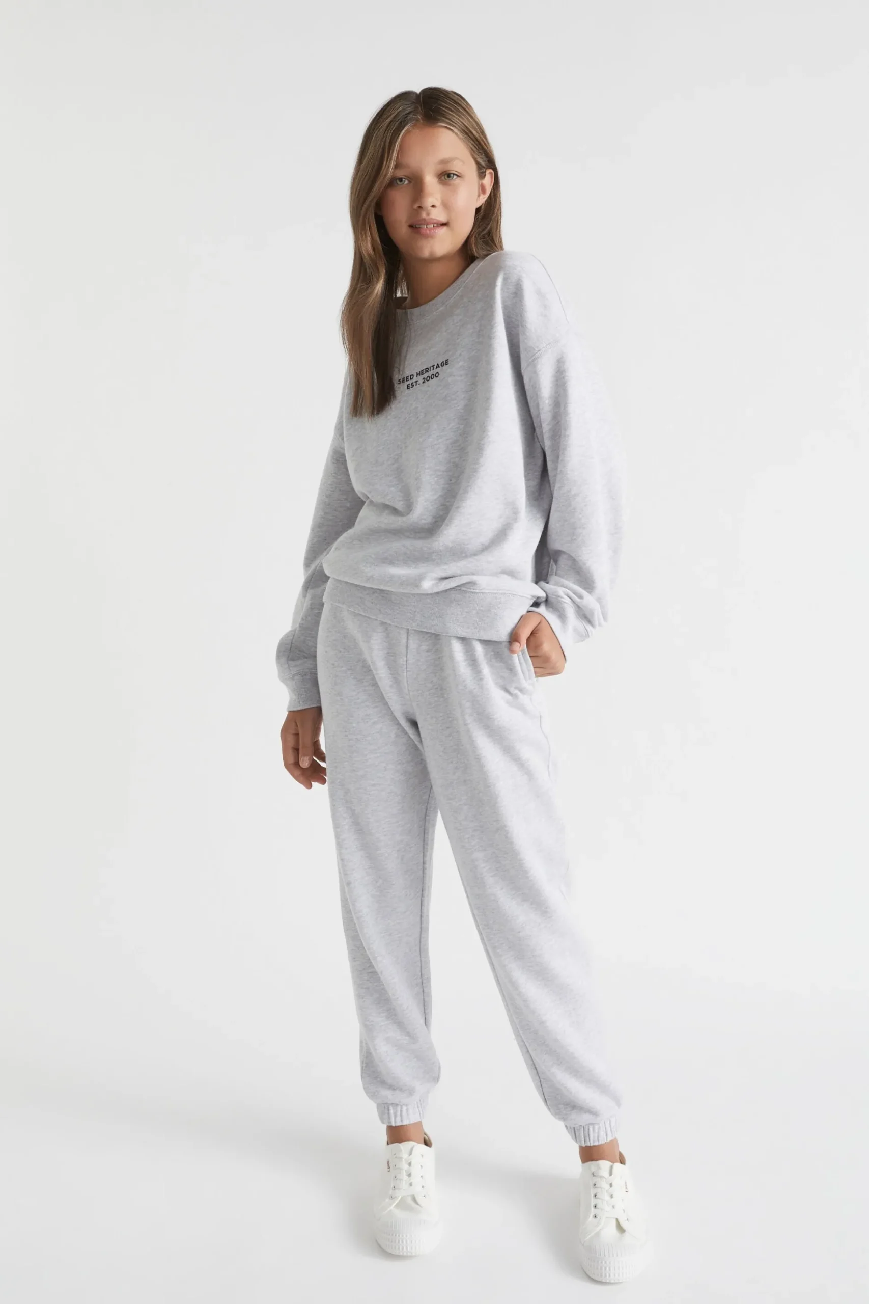 Seed Heritage Knitwear & Sweaters-Core Relaxed Sweat Cloud