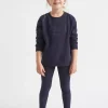 Seed Heritage Pants-Core Rib Legging Midnight Blue