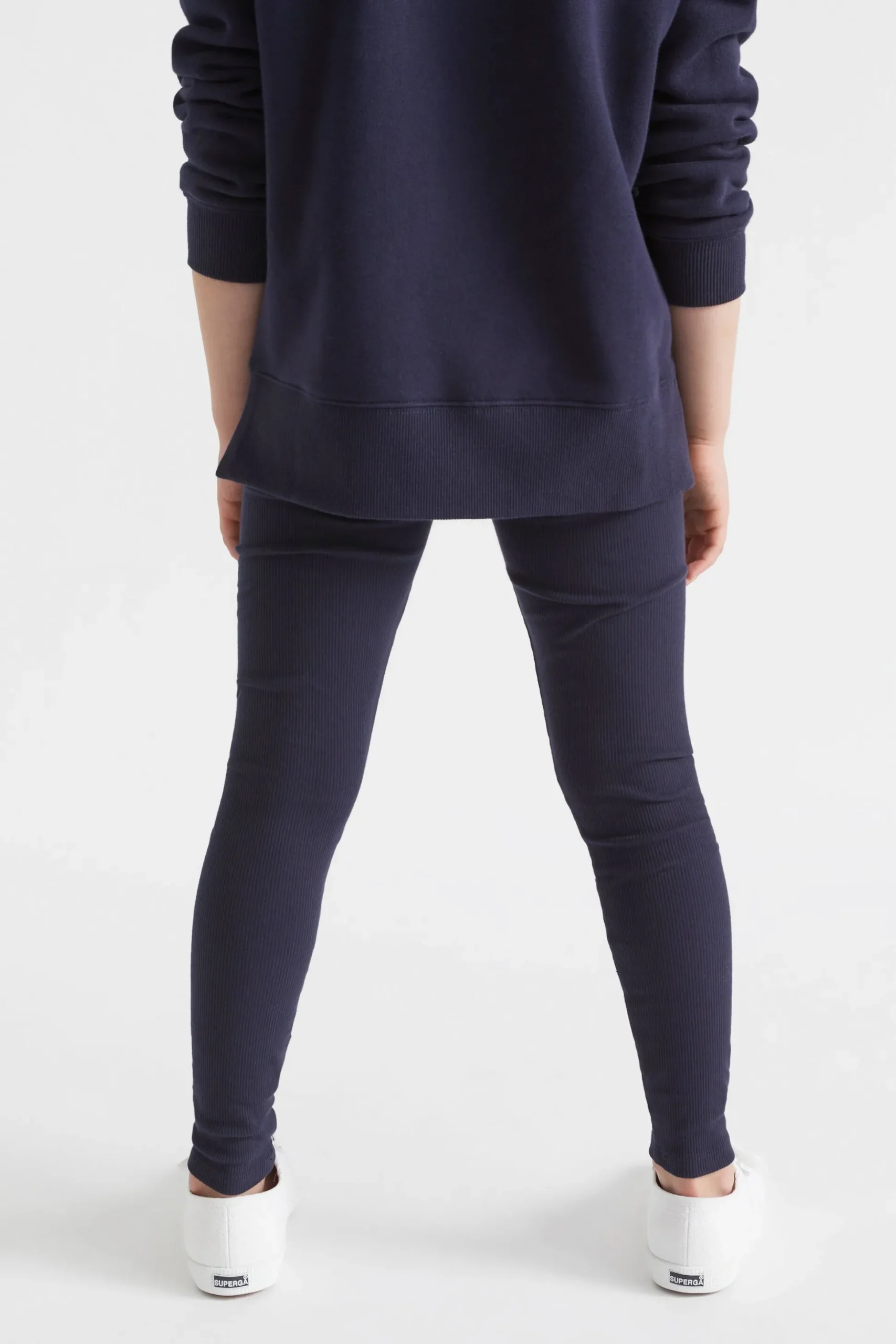 Seed Heritage Pants-Core Rib Legging Midnight Blue