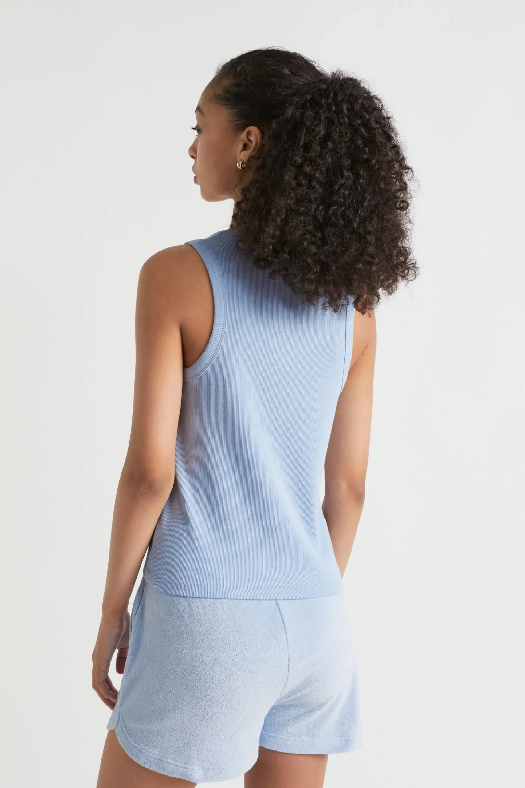 Seed Heritage T-Shirts & Tops-Core Rib Tank Sky Blue