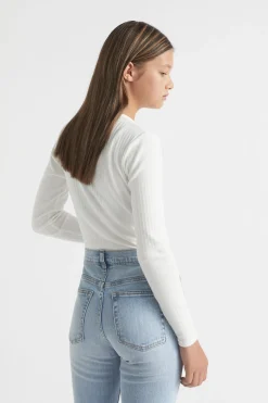 Seed Heritage T-Shirts & Tops-Core Rib Tee White