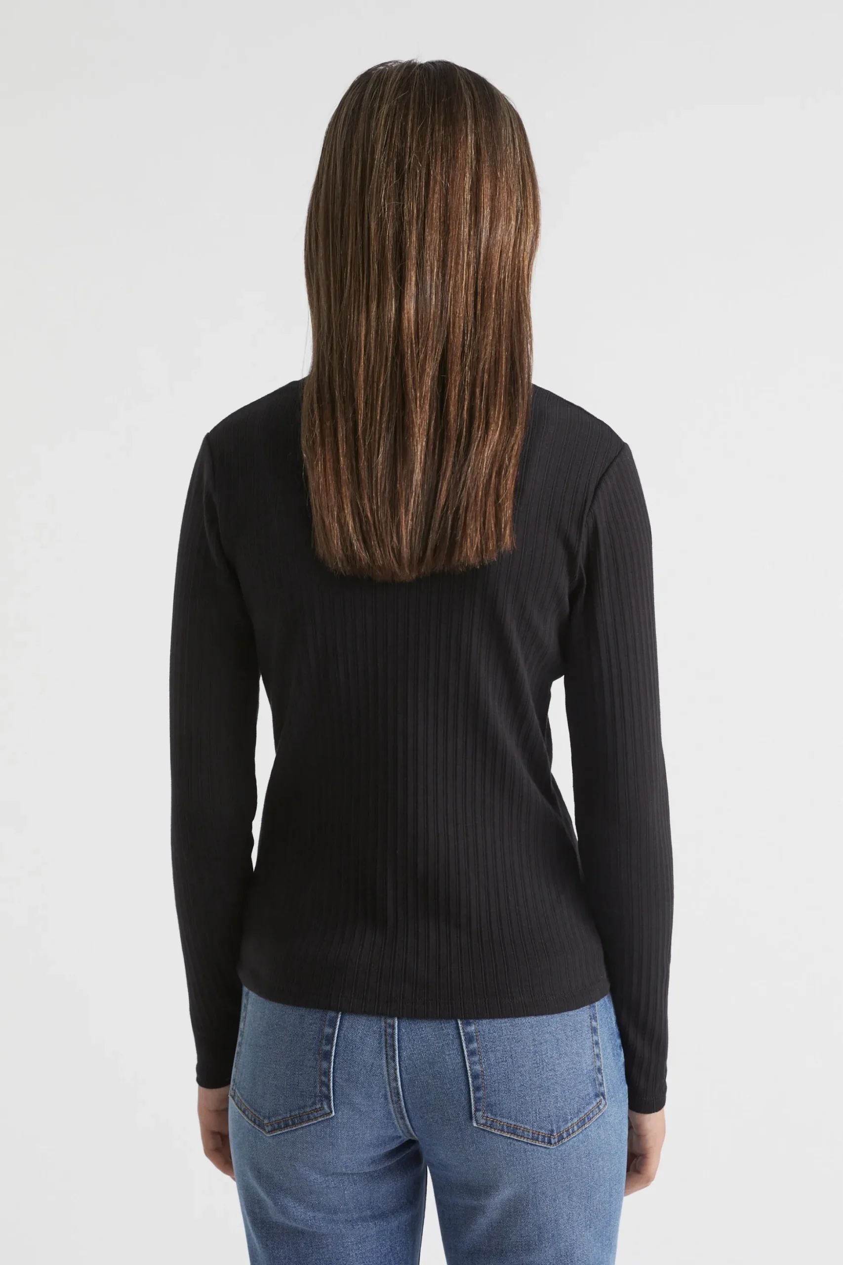 Seed Heritage T-Shirts & Tops-Core Rib Tee Black