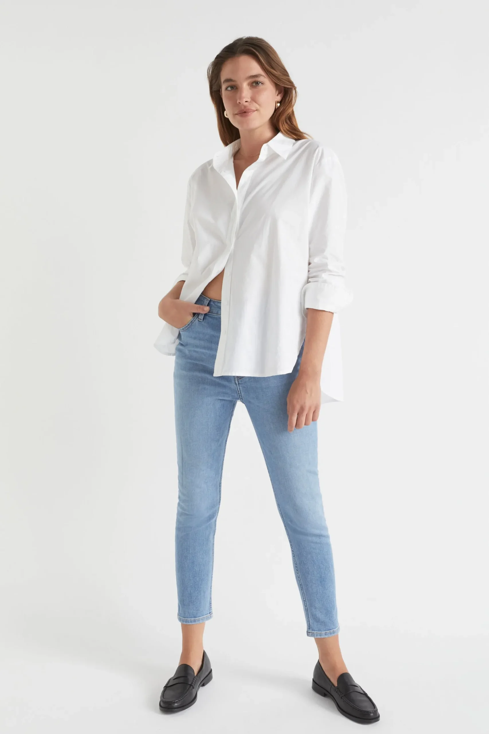 Seed Heritage Pants-Core Skinny Jean Blue Sky Wash