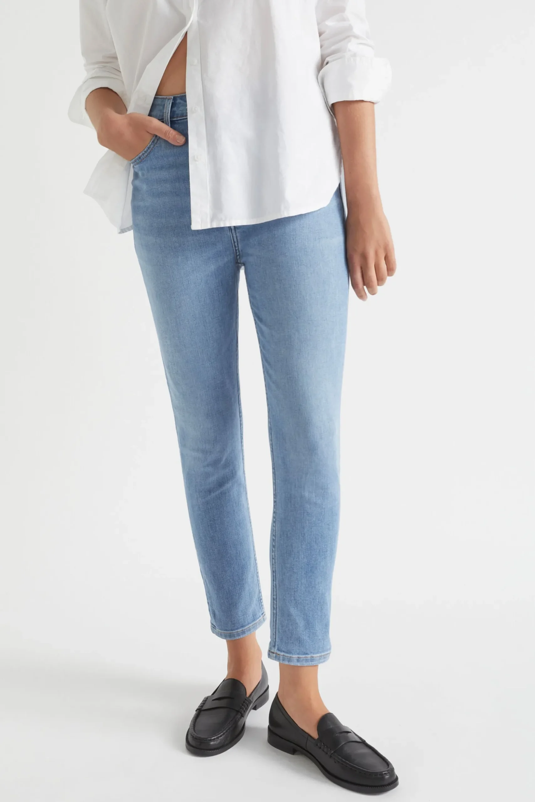 Seed Heritage Pants-Core Skinny Jean Blue Sky Wash