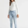 Seed Heritage Denim & Jeans-Core Straight Leg Jean Pale Blue Wash