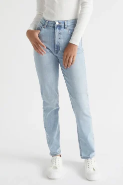 Seed Heritage Denim & Jeans-Core Straight Leg Jean Pale Blue Wash