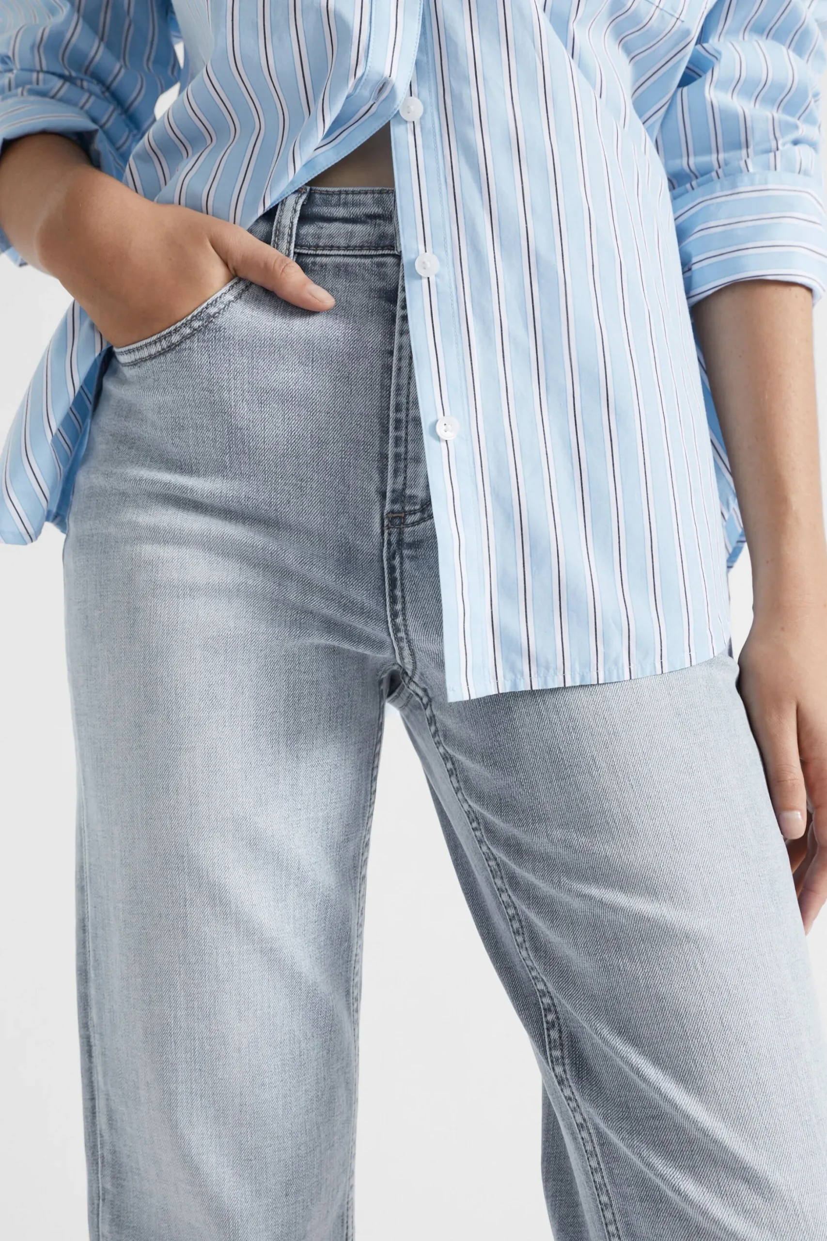 Seed Heritage Pants-Core Straight Leg Jean Light Sky Denim