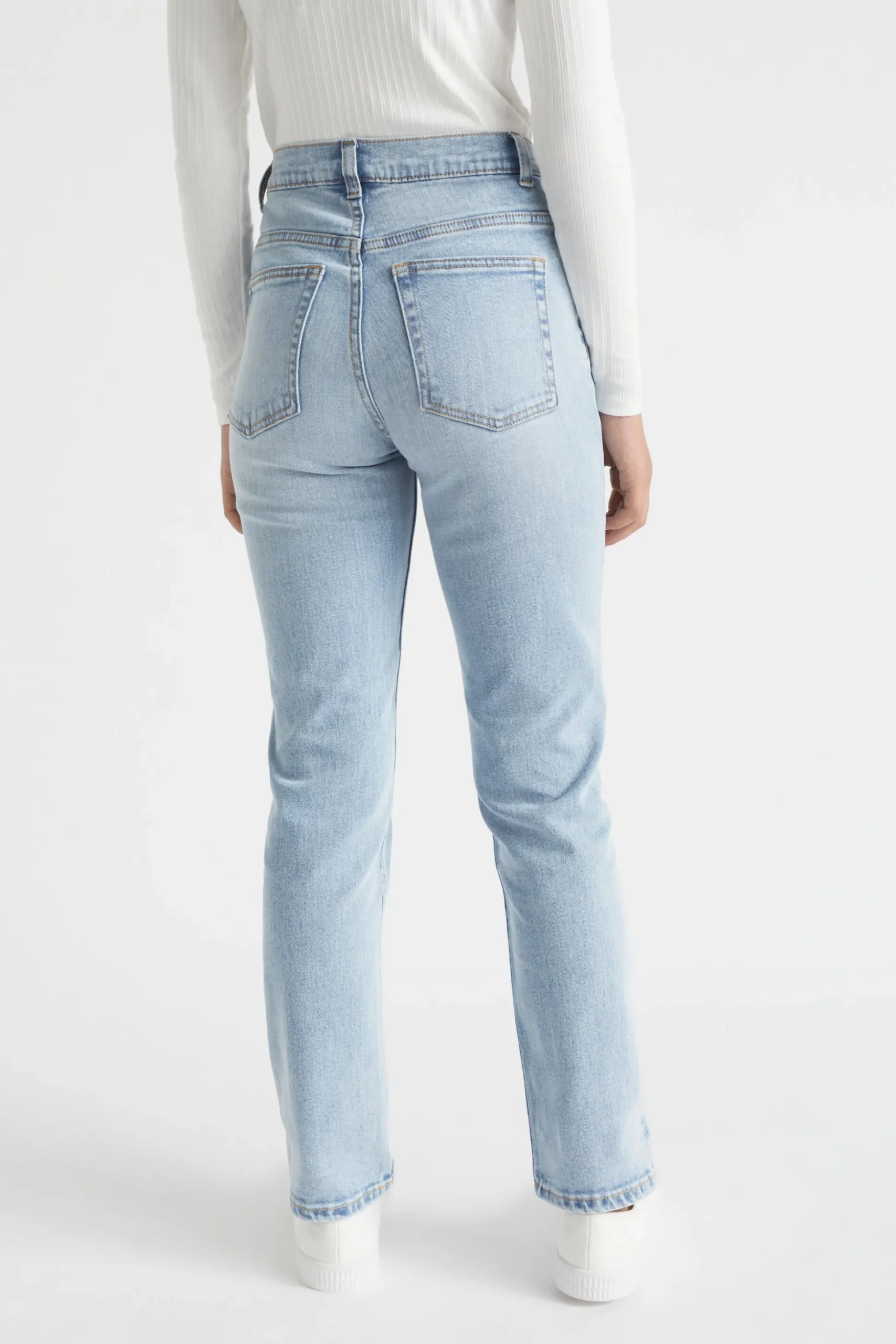 Seed Heritage Denim & Jeans-Core Straight Leg Jean Pale Blue Wash