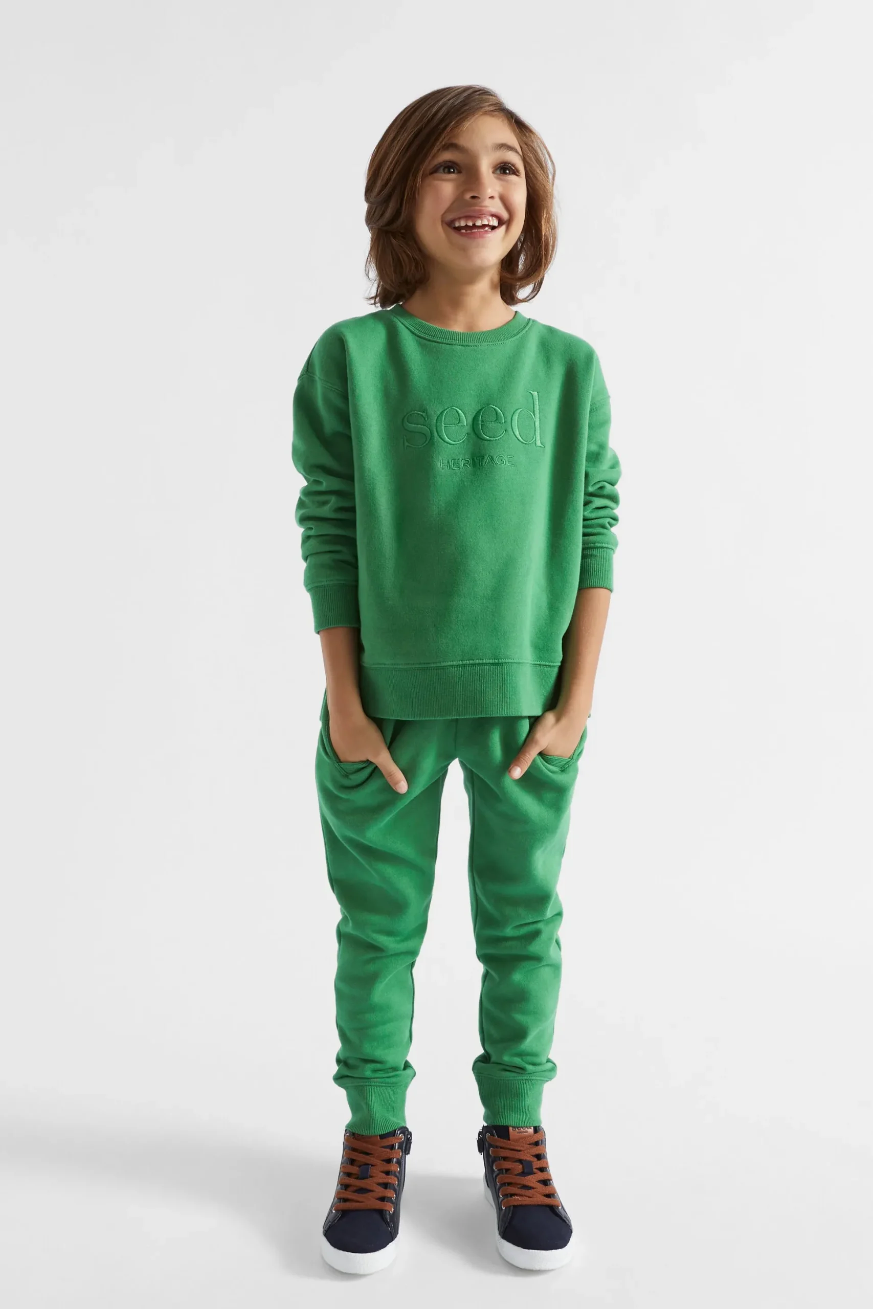 Seed Heritage Pants-Core Trackpant Jade