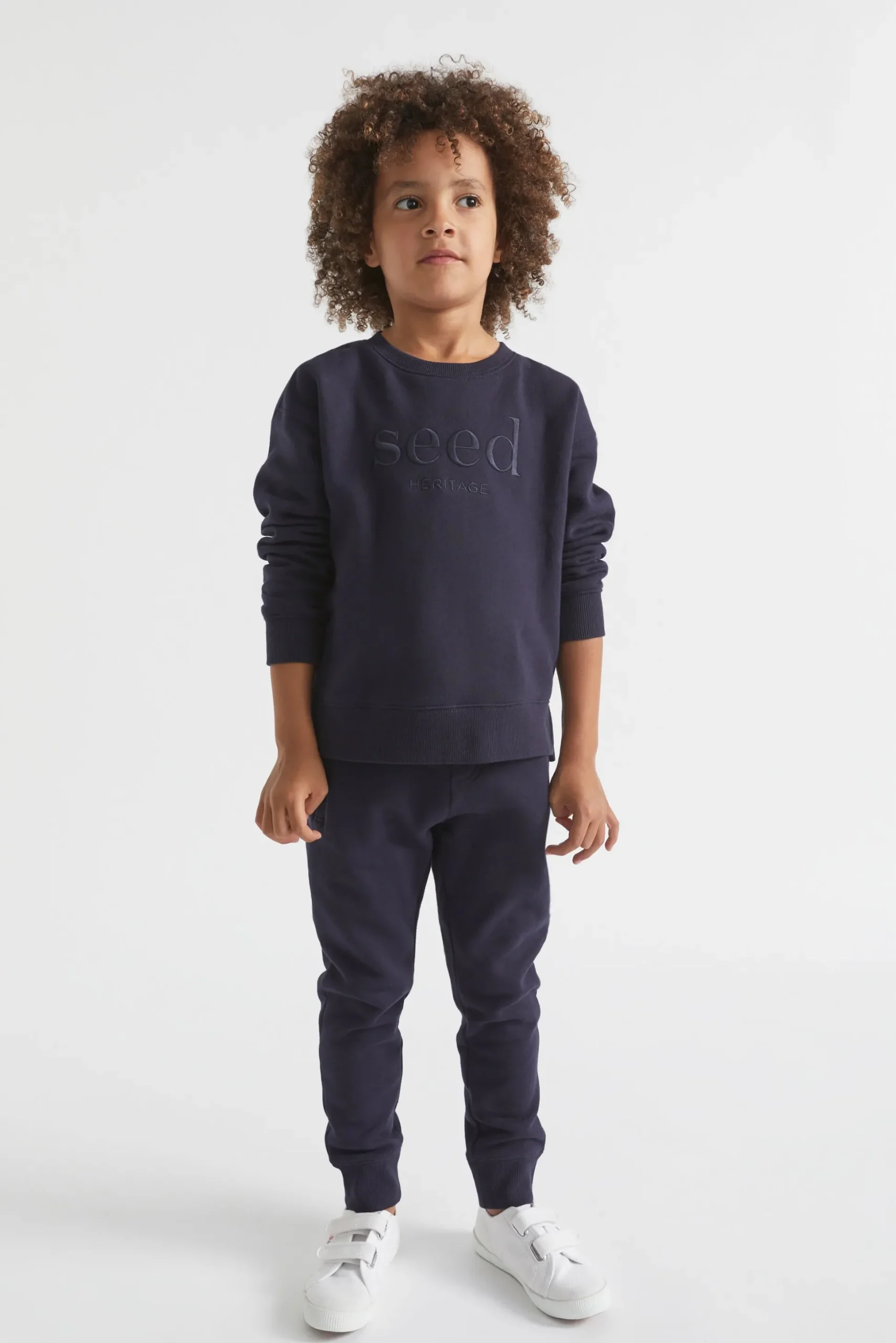 Seed Heritage Pants-Core Trackpant Midnight Blue