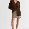 Seed Heritage Knitwear & Sweaters-Cosy Knit Mid Length Cardigan Hot Chocolate Marle