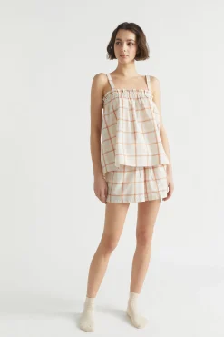 Seed Heritage Sleepwear-Cotton Frill Cami Multi