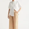 Seed Heritage Pants-Cotton Pleat Front Pant Light Chestnut