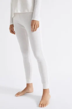 Seed Heritage Sleepwear-Cotton Rib Sleep Bottom Oat Marle