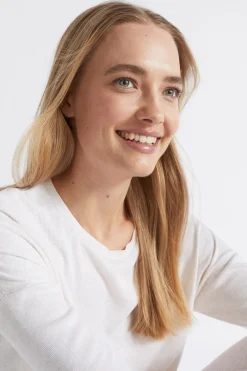 Seed Heritage Sleepwear-Cotton Rib Sleep Top Oat Marle