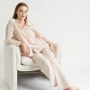 Seed Heritage Sleepwear-Cotton Sleep Shirt Clay Stripe