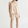 Seed Heritage Sleepwear-Cotton Sleep Short Blush