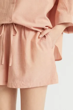 Seed Heritage Sleepwear-Cotton Sleep Short Terracotta
