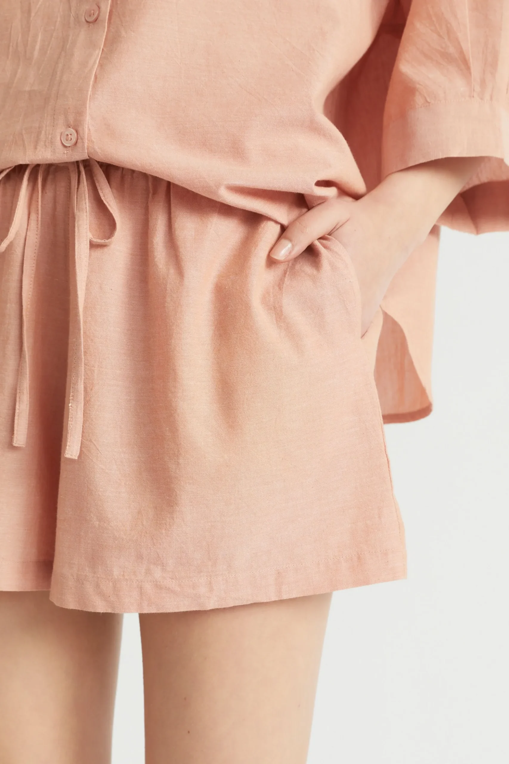 Seed Heritage Sleepwear-Cotton Sleep Short Terracotta