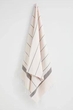 Seed Heritage Beach Towels-Cotton Turkish Towel Black