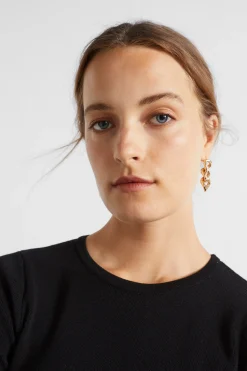Seed Heritage Dresses-Crepe Mini Shift Dress Black